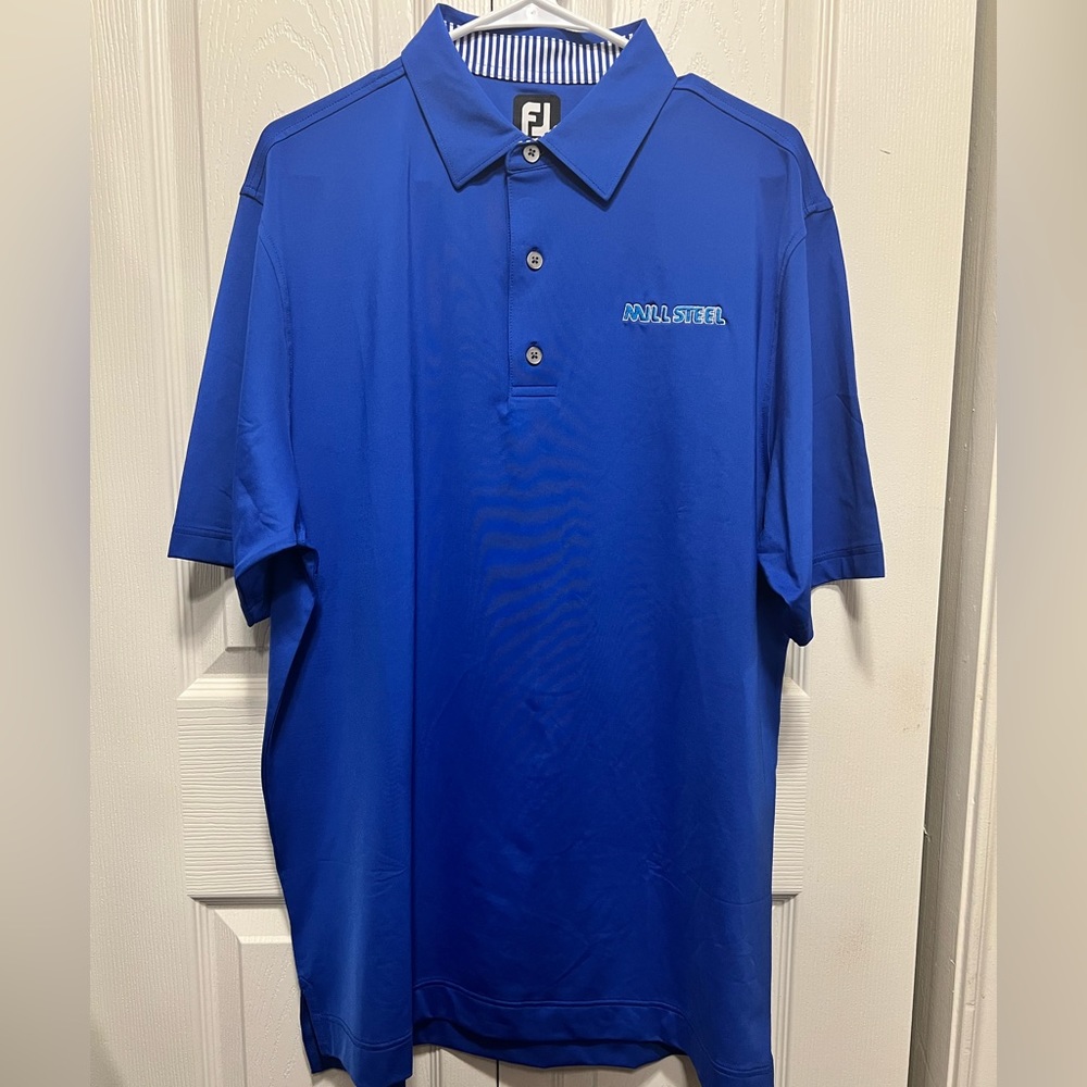 Foot Joy Men's Blue Polo Shirt Size Large